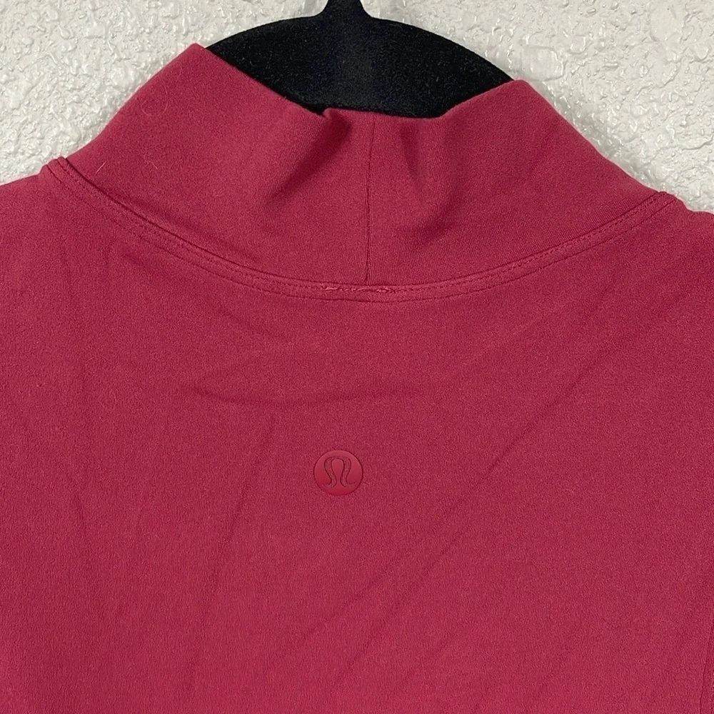 Lululemon All Aligned A line Dress Chianti Red Mock Neck Loose Trapeze